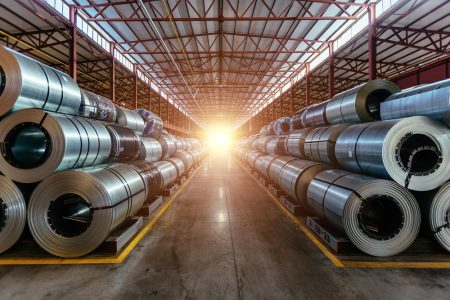 Rolls of galvanized steel